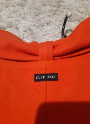 Шикарное шерстяное пальто в цвете оранж,saint james, p. 18-2010 фото