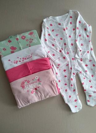 Коттонові чоловічки george в наявності 9-12 міс.(74-80см).