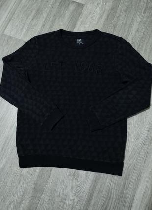 Мужской чёрный свитшот / loft / кофта / свитер / мужская одежда /