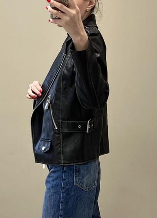 Куртка косуха кожанка в стиле zara5 фото