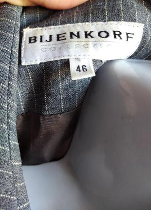 Довгий піджак сюртук в смужку розмір 46 євро на укр 52-54 bijenkorf голландія9 фото