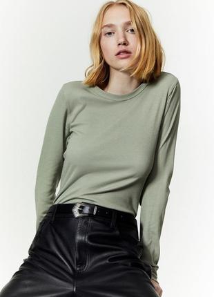 Лонгслив с содержанием модала h&amp;m 0999727018