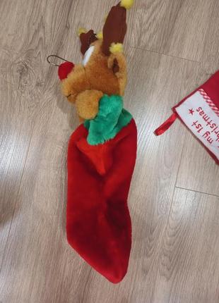 Новорічний декор, шкарпетка, мішечок для подарунків 🎄2 фото