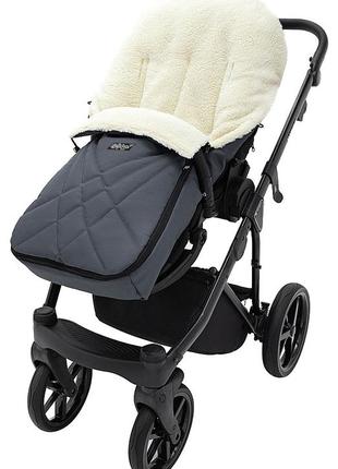 Зимовий конверт babyroom wool n-8 graphite графіт4 фото