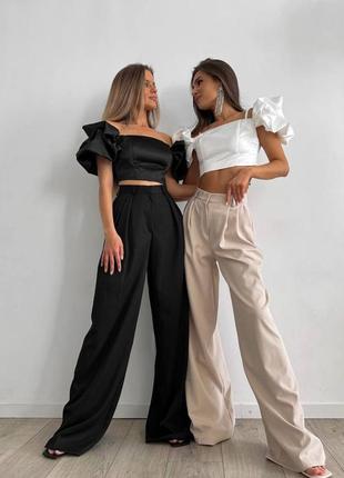 Брюки палаццо 4