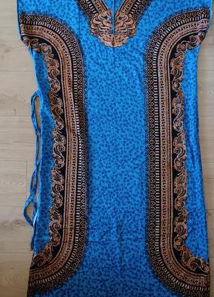 Эксклюзивное длинное платье из вискозы / легкое платье kraton mas6 фото