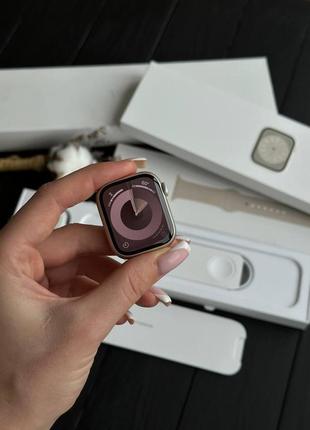 Б/у apple watch 8 41mm starlight  |🔋акб 100%2 фото