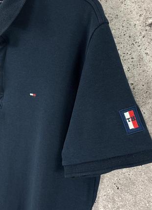 Tommy hilfiger polo футболка чоловіча темно синя розмір м/л3 фото