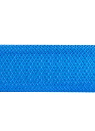 Масажний ролик пінний для спини та тіла mfr roll 60х15 см синій1 фото