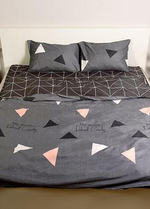 Двуспальный комплект постельного белья из поликоттона (70% хлопок 30% полиэстер) - мечты3 фото