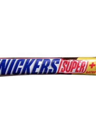 Батончик шоколадний снікерс snickers super+1 112,5 г