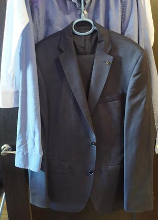 Roy robson uni regular virgin wool jacket navy (піджак  із натуральної вовни темно-синій)7 фото