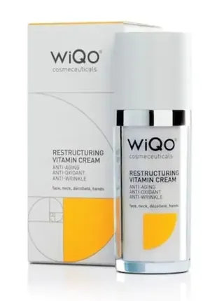 Восстанавливающий крем с ретинолом и витамином с restructuring vitamin cream wiqo 30мл