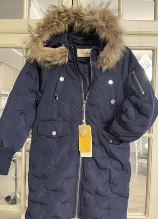 Зимова куртка пальто пуховик2 фото