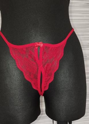 Комплект сексуального белья 7 шт трусики с открытым доступом6 фото