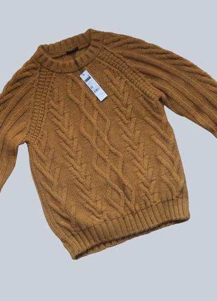 Гірчичний светр sisley