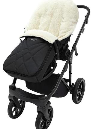 Зимовий конверт babyroom wool n-8 black чорний4 фото