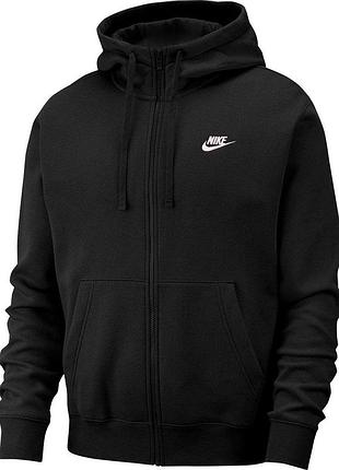 Кофта муж. nike nsw club hoodie fz bb (арт. bv2645-010)