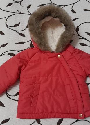 Куртка демисезонная на девочку 3-6 месяцев, фирмы m&s1 фото