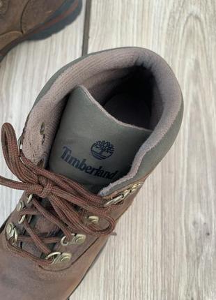 Черевики timberland euro hiker leather boots brown ботинки оригинал5 фото