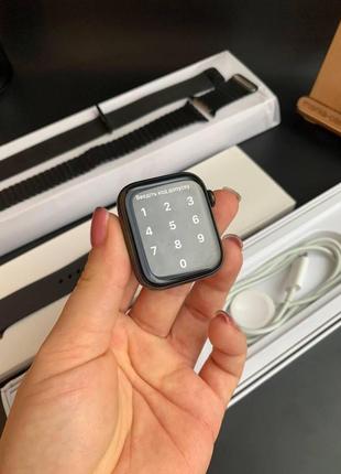 Apple watch 4 44mm stainless spacegrey|🔋акб 87%9 фото
