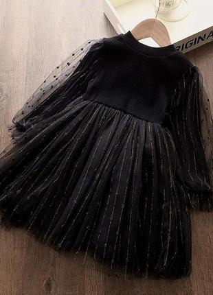 Чёрное платье для девочки