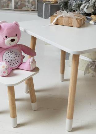 Детский деревянный столик и стульчик, детский стол и стульчик3 фото