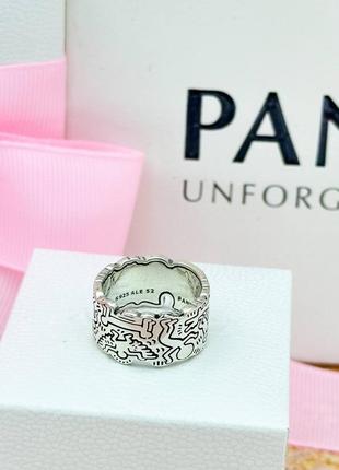 Срібна каблучка «любов та люди» пандора 192222c01