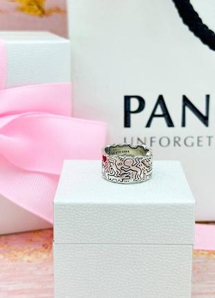 Срібна каблучка «любов та люди» пандора 192222c01