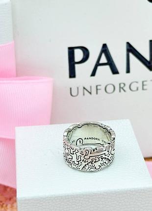 Срібна каблучка «любов та люди» пандора 192222c01