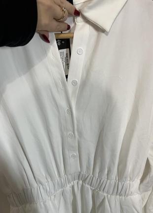Біла сукня сорочка8 фото