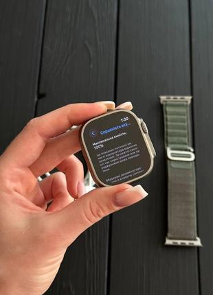 Б/у apple watch ultra 49mm titanium case gps + lte  |🔋акб 100%2 фото