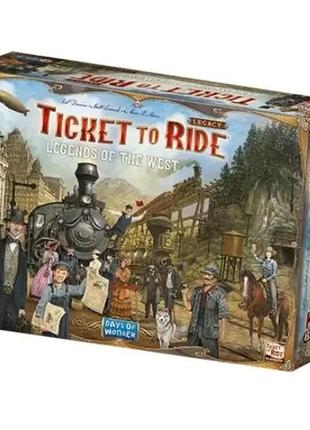 Настольная игра ticket to ride: legends of the west (цвет на поезд: легенды запада)(английский)