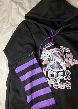 Тепла худі з аніме принтом