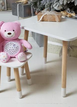 Столик и стульчик для ребенка, деревянный детский стол и стульчик10 фото