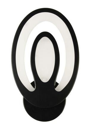 Светильник светодиодный настенный, led бра sunlight черный 3260