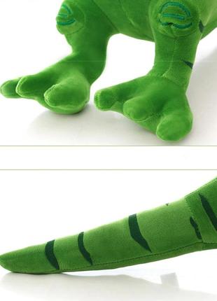 Динозавр resteq зеленого кольору 40 см. плюшева м'яка іграшка динозавр. іграшка динозаврик. іграшка тиранозавр4 фото