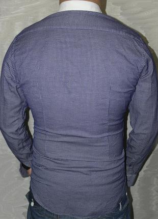 Отличная zara man рубашка мужская м 48 длинный рукав slim fit3 фото