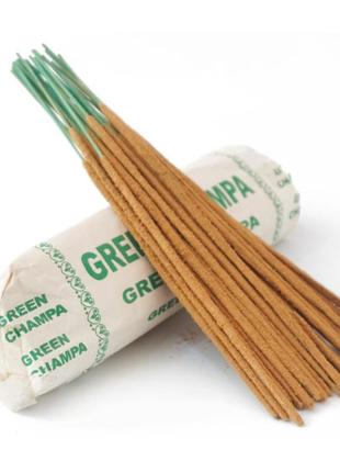 Green champa 250 грам упаковка rls , натуральные палочки весовые, благовония натуральные