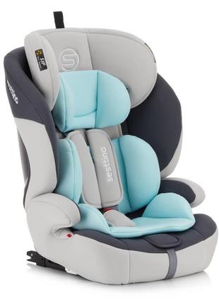 Автокрісло для дитини sesttino rocker isofix 9-36 кг, блакитний колір
