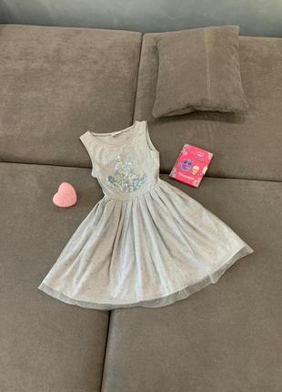 Фирменное платье disney для девочки, 6-8 лет
