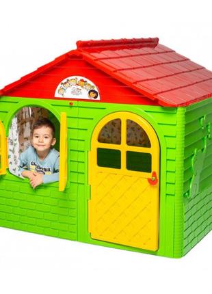 Детский домик долони со шторками, игровой домик для ребенка doloni, арт. 02550/3