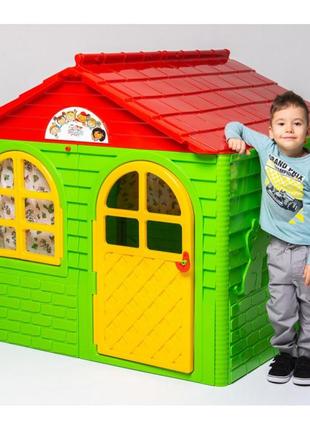 Детский домик долони со шторками, игровой домик для ребенка doloni, арт. 02550/32 фото