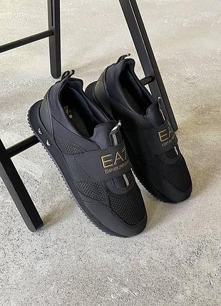 Кросівки чоловічі emporio armani bg чорні