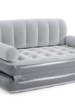 Надувний диван ліжко трансформер bestway 75079 double 3 in 1 188 x 152 x 64 см, вбудований електронасос 220v