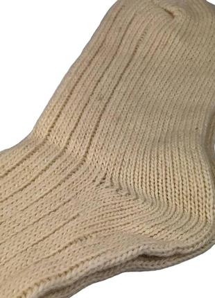 Шкарпетки з овечої вовни високі nebat 23-25 розмір (35-38 взуття) зимові білий7 фото