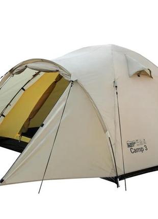 Палатка трехместная туристическая tramp lite camp 3 tlt-007-sand 220х380х130 см