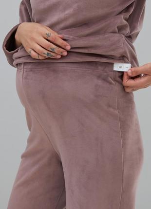 Теплый костюм для беременных и кормящих hygge nw-5.13.1 пыльная роза7 фото