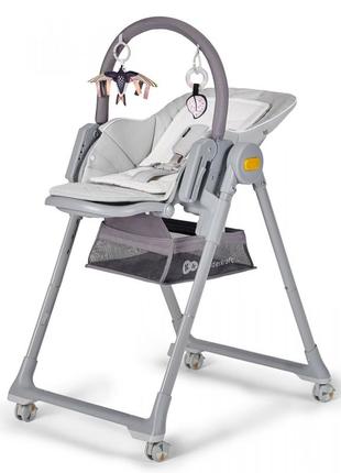 Детский стульчик для кормления kinderkraft lastree, серый цвет3 фото