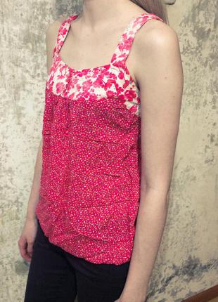Натуральная легкая нежная розовая блузка/майка lerros3 фото